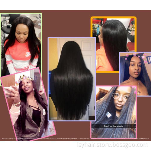Straight Virgin Human Hair 13*4 Lace Frontal Closure Pre Plucked Frontal With Baby Hair Front Closure Natural Hair Line